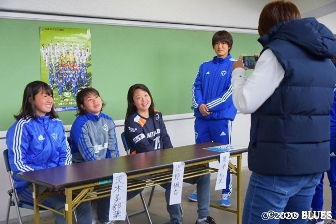 試合後の一コマ