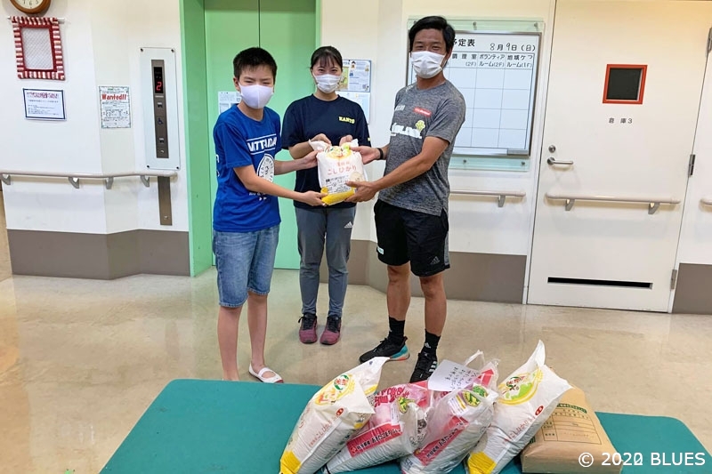 【ホームタウン】鴨志田町の皆様からお米をいただきました