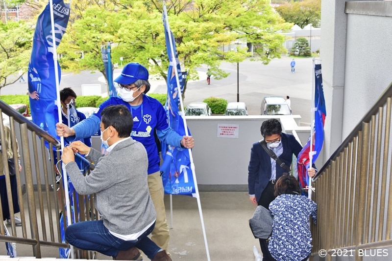 【レポート】選手のぼり掲出式