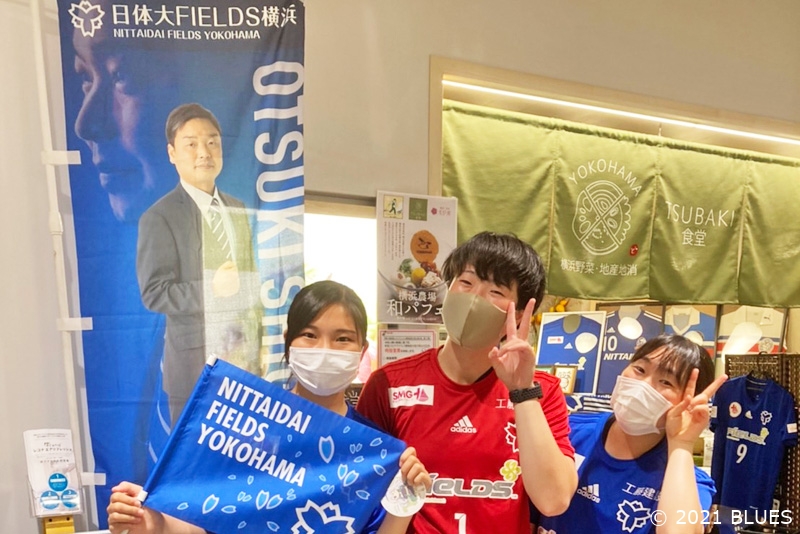 TSUBAKI食堂様を選手が訪問しました